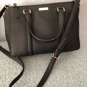 Kate Spade black purse, with detachable crossbody strap.